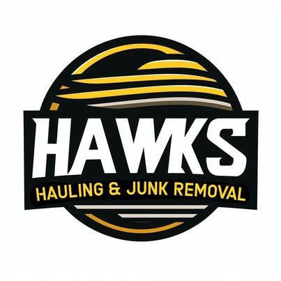 hawks hauling and junk removal logo 